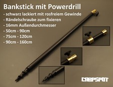 Bâton de Banque Cannes Collection Porte-Canne 16mm Noir Piquet Storm Pôle Tiges