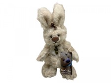 Peluche d'artiste ours domestique lapin 19 cm. Excellent état.