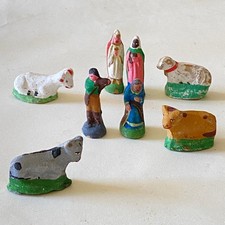 Lot de 8 Anciens Santons de