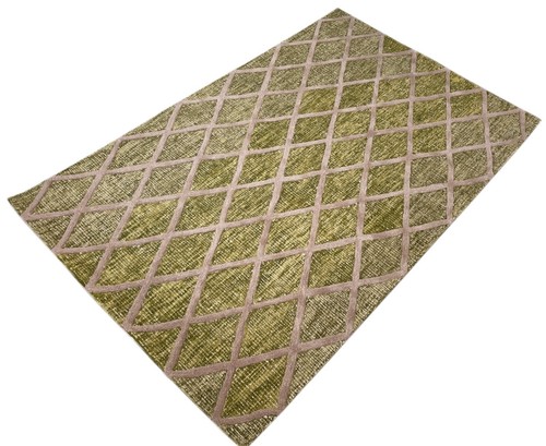 Tapis vert beige - vert, 100%