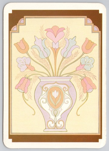 Art deco floral vase pastel - floral,