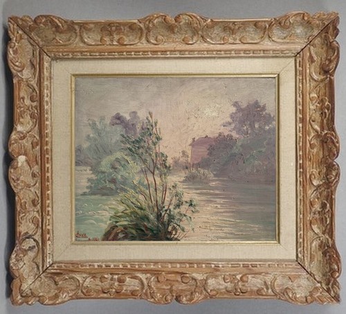 Ancienne peinture vue - ancienne, de