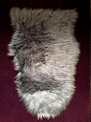 Tapis imitation peau mouton - tapis,