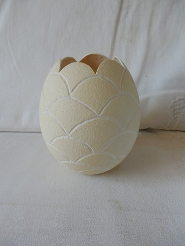 Oeuf autruche décoré - oeuf,