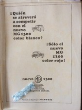 Publicidad Automóvil MG 1300