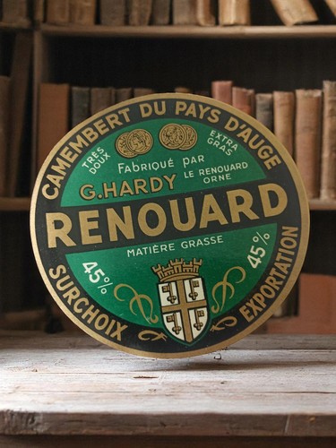 étiquette fromagère ancienne - Étiquette,
