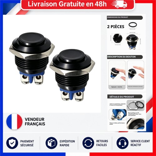Boutons poussoirs 12v - 2,