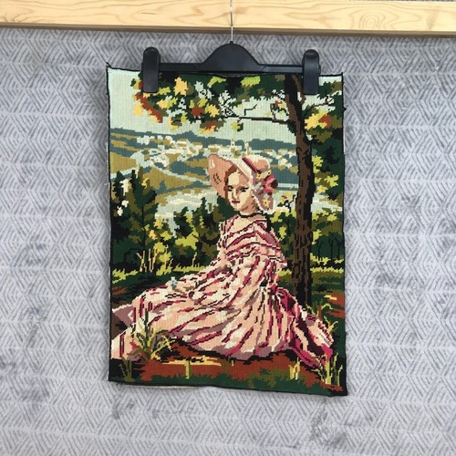 Vintage tapisserie fille - vintage,