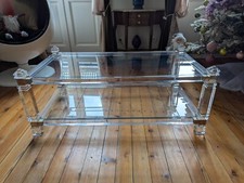 Table basse en verre et