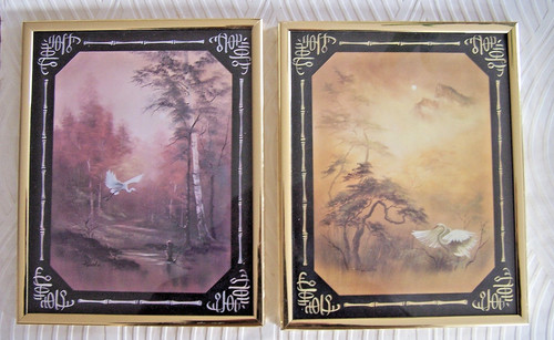 Lot cadres gravures - de,