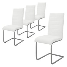 Lot de 4 chaises pied luge