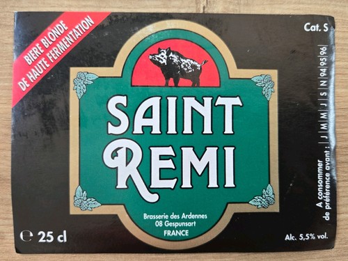 Old beer label rémi - ,