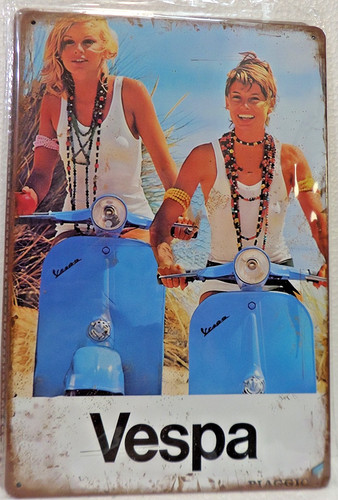 Plaque metal deco vintage - plaque,
