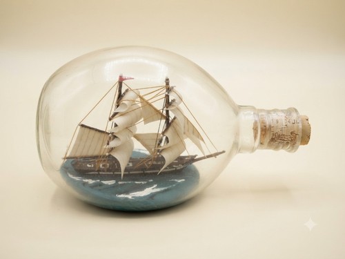 Ancien bateau bouteille - ancien,
