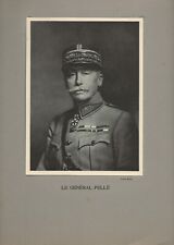 Old photo, military portrait General Pellé, vintage Melcy France photograph
