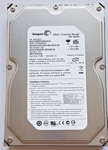 Disque dur 250 ide seagate - dur,