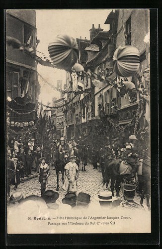 Cpa bourges fête historique - fête,