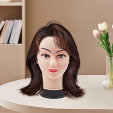 Tête de mannequin professionnelle pour coiffer, coiffer, foulards