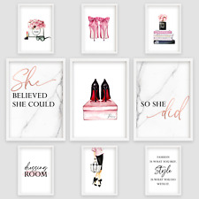 Fashion Paris Designer Salon Beauty Gift Art Poster Print Picture Canvas A4 A3