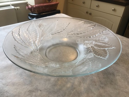 Plat coupe fruit verre - plat, en