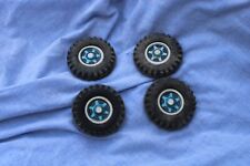 four antique wheels approx 54mm (no meccano dinky hornby)