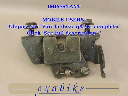 Verrou selle pour - de, mbk