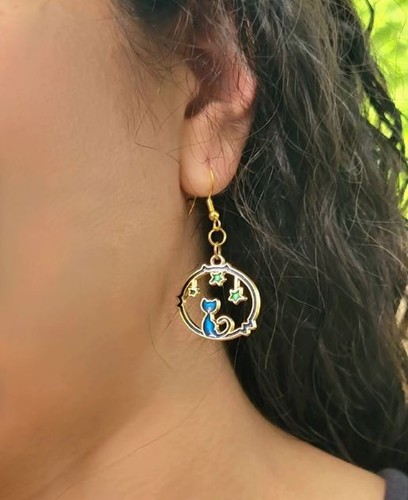 Boucles oreilles chat - boucles, d’oreilles
