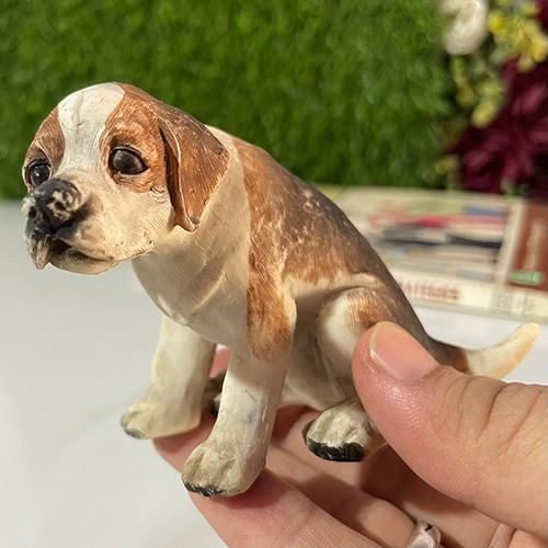 Figurine chien résine - figurine,
