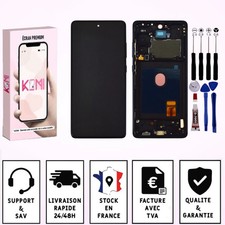 Ecran Pour Samsung galaxy S20 FE SM-G780, SM-G781  Châssis Noir Avec Empreinte -