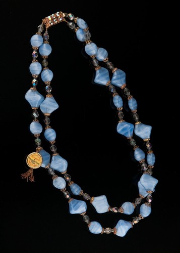 Collier double rang - double, perles