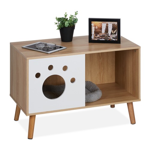 Meuble toilette pour chat - de,
