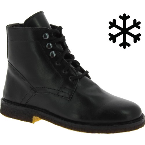 Bottines homme cuir noir - bottines,