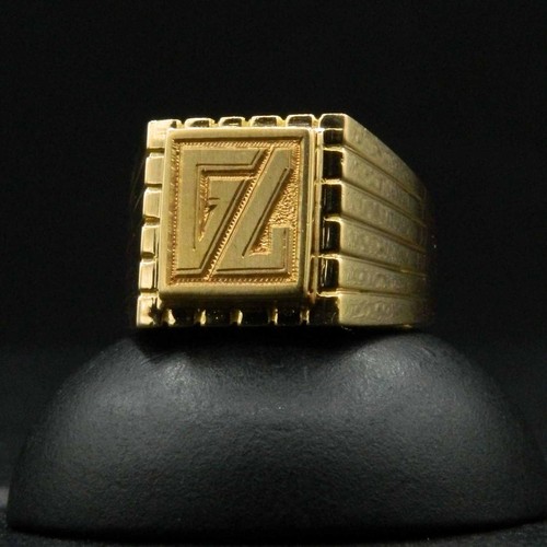 O974 bague chevalière homme - chevalière,