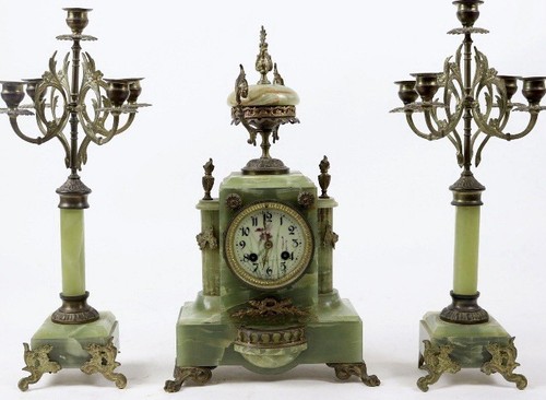Pendule garniture cheminée - garniture, de