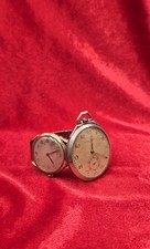 LOT MONTRES ANCIEN ANTIQUE BRACELET ET GOUSSET RECORD ARGENT MASSIF STERLING...