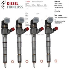4x 0445110243 Bosch Injecteur