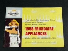 Frigidaire 1958 Vintage Brochure Sales Booklet Appliances 50's Fashion 15 page