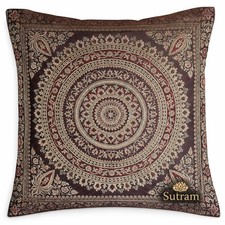 Housse de coussin en soie