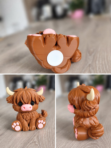 Tirelire vache highland