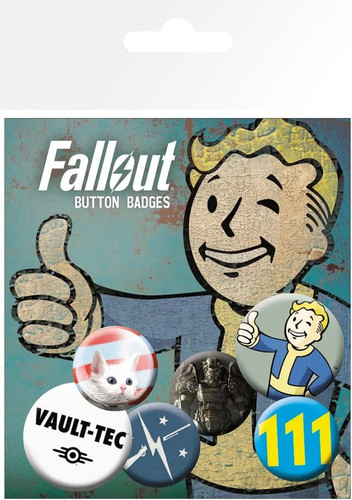 Fallout set badges - -,