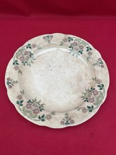 Plat Ancien Faïencerie de Nimy Décor Floral Belgique Début XXe