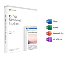 Microsoft Office Famille et Etudiant 2019 - 1 PC ou Mac - Neuf sous blister