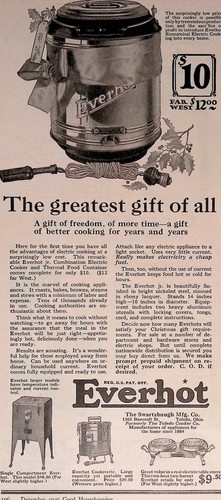 1925 antique print everhot - antique,