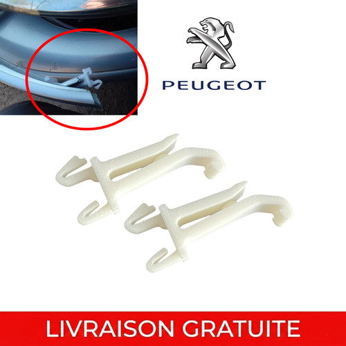 Agrafes phare avant peugeot - avant,