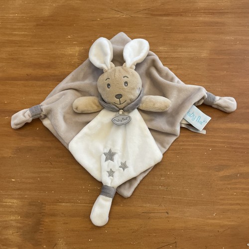Doudou plat lapin beige - doudou,
