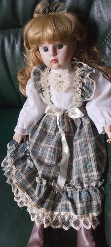 Vintage porcelain doll - porcelain, 57