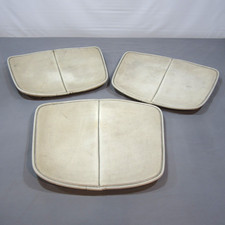 3 Vintage Bertoia for Knoll Wire Chair Cushions MCM Off White Fabric