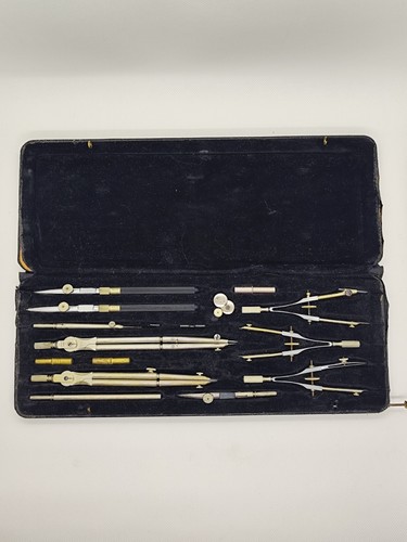 Coffret compas ancien 1930 - compas,