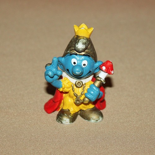 Figurine schtroumpf roi - schtroumpf,