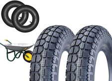 2 Pneus 3.50-8 + Chambres